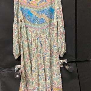 Beautiful peacock print Spell and the Gypsy dress